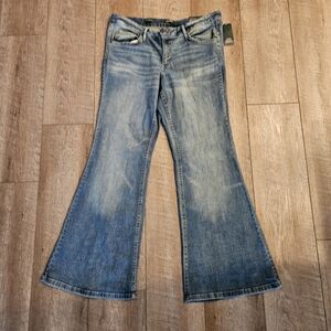 Target Wild Fable Mid Rise Flare Jeans High Stretch 16 NWT